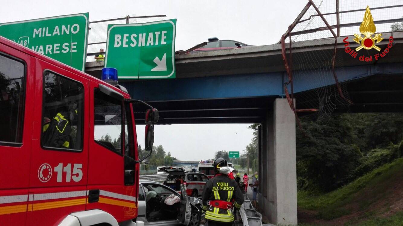 incidente autostrada besnate