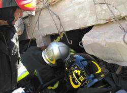 Terremoto a Rieti, le immagini dei Vigili del Fuoco