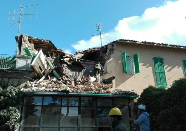 Terremoto a Rieti, le immagini dei Vigili del Fuoco