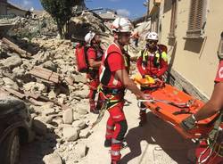 Terremoto a Rieti, le immagini dei Vigili del Fuoco