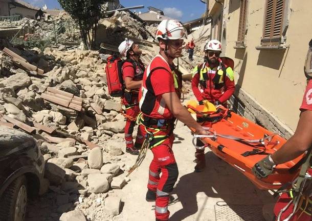 Terremoto a Rieti, le immagini dei Vigili del Fuoco