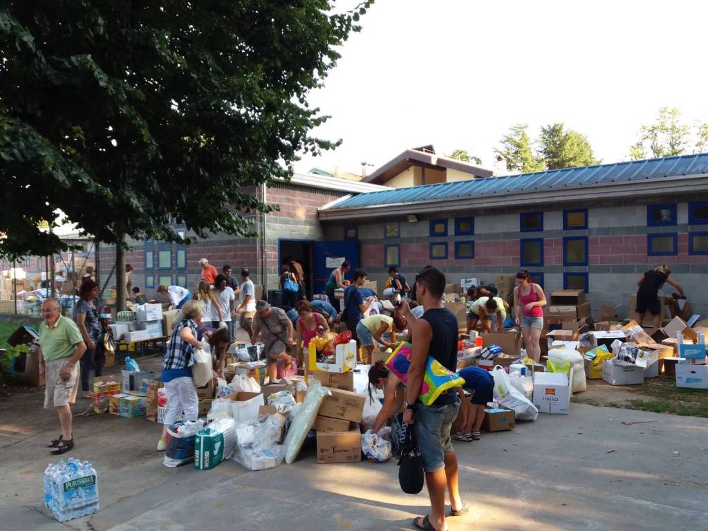 terremoto aiuti cassano magnago rosafanti