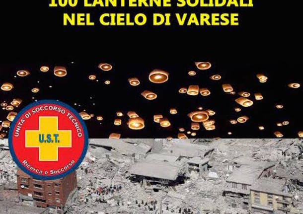 100 lanterne solidali sopra Varese