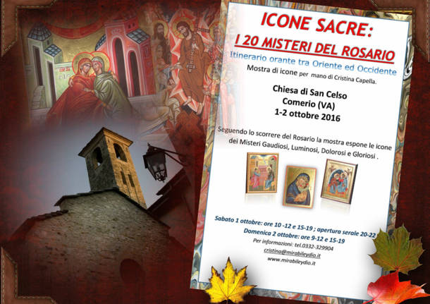 ICONE SACRE a Comerio: I 20 MISTERI DEL ROSARIO