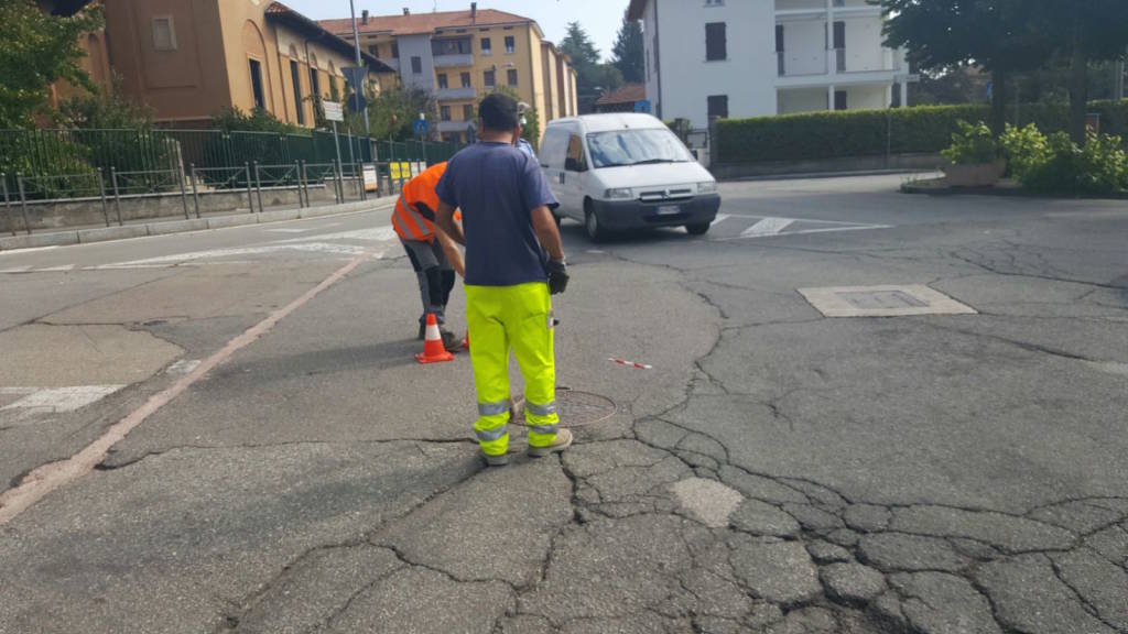 Il buco il piazza Libertà