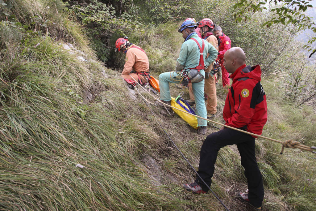 esercitazione CNSAS Bergamo 25 settembre 2016