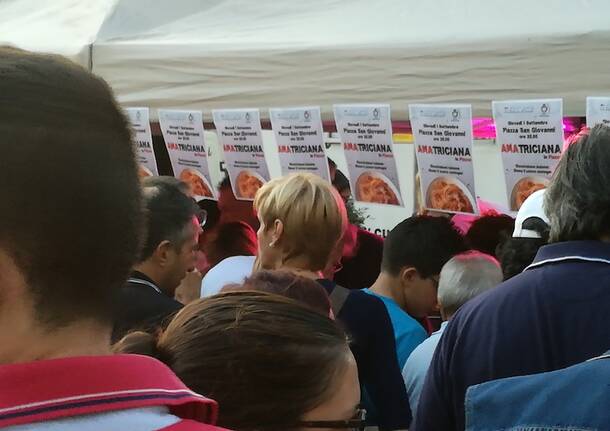 Amatriciana solidale a Busto Arsizio