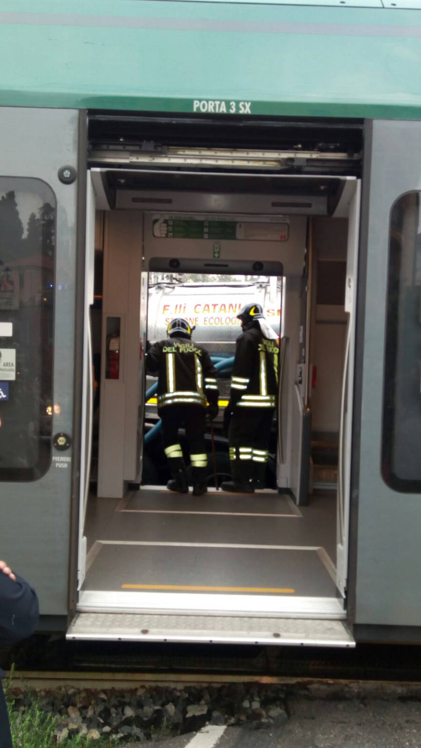 Incidente al passaggio a livello di Gazzada