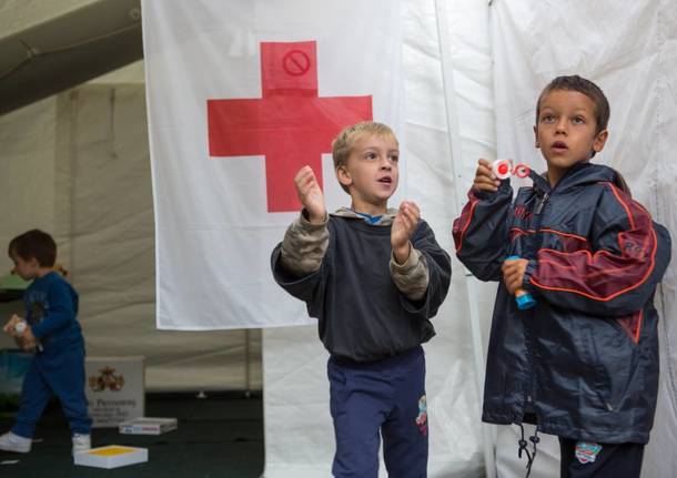 La ludoteca per i bambini terremotati