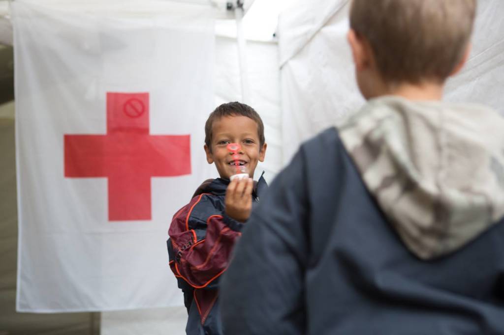La ludoteca per i bambini terremotati