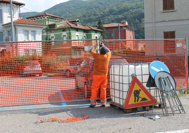 Porto Ceresio - Inizio dei lavori per la riapertura della ferrovia