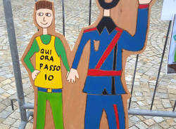 Porto Ceresio - L'inaugurazione della segnaletica stradale disegnata dai bambini