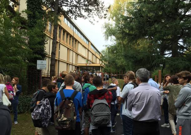 Primo giorno di scuola a Varese