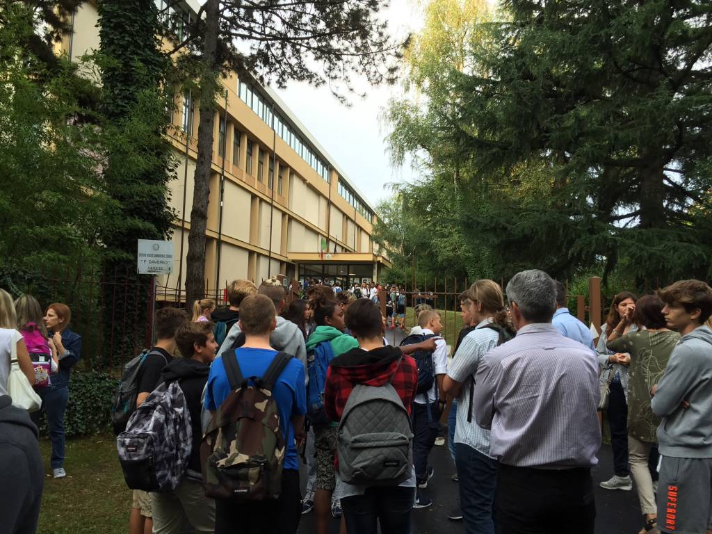 Primo giorno di scuola a Varese