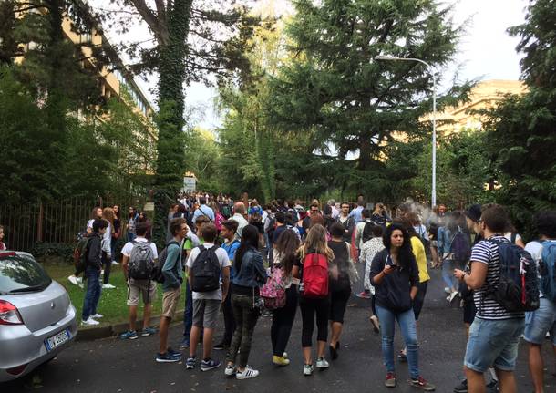 Primo giorno di scuola a Varese