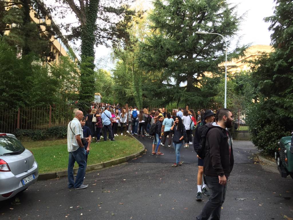 Primo giorno di scuola a Varese