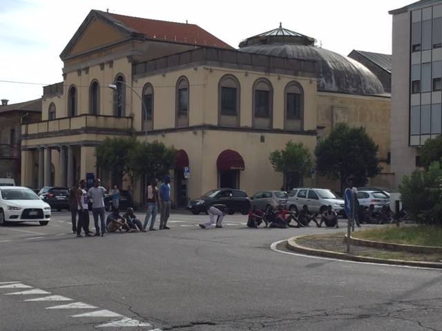 Protesta richiedenti asilo Busto Arsizio