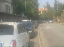 via san giusto, parcheggio selvaggio 