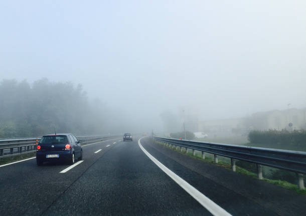 autostrada nebbia