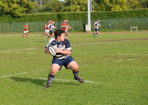 stadio delle “Azalee” di Gallarate.  Rugby Varese, e una delle ultime nate – i padroni di casa del Malpensa Rugby –