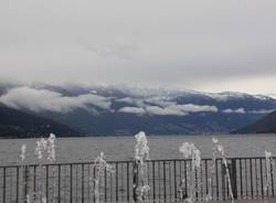 La nevicata sui rilievi del Luinese