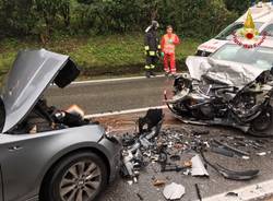 Scontro d\'auto a Besano