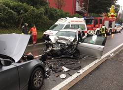 Scontro d\'auto a Besano