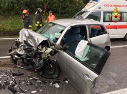 Scontro d\'auto a Besano
