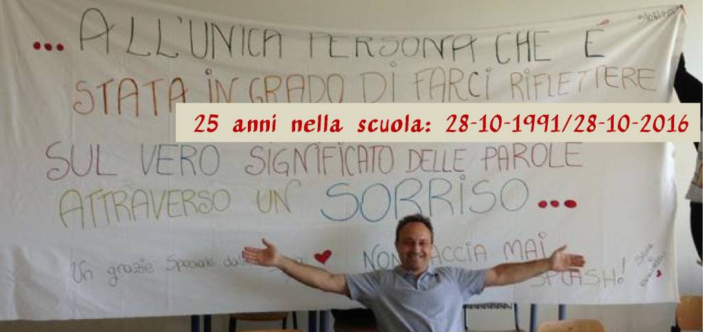 25 anni nella scuola