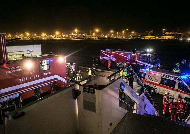 esercitazione aeroporto Malpensa 2016
