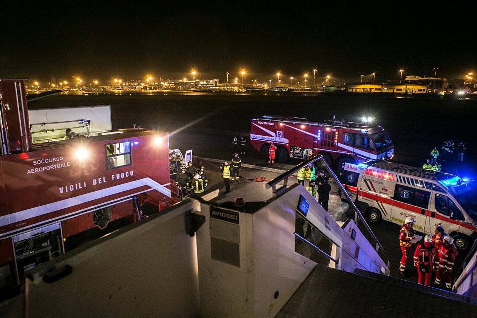 esercitazione aeroporto Malpensa 2016
