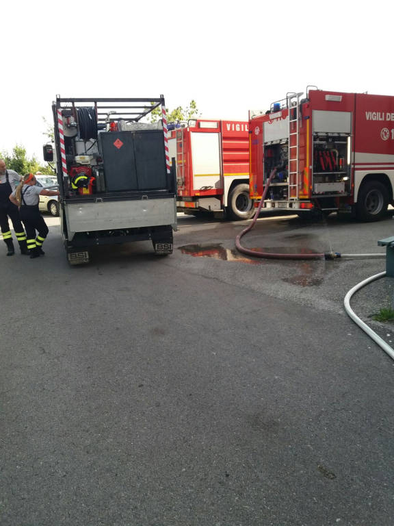 Gli uomini e le donne della Protezione Civile Valtinella in missione in Liguria