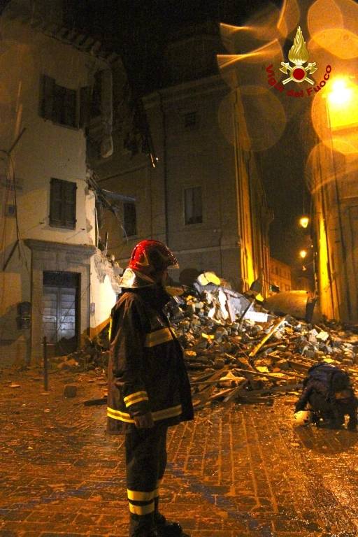 La notte del terremoto a Camerino