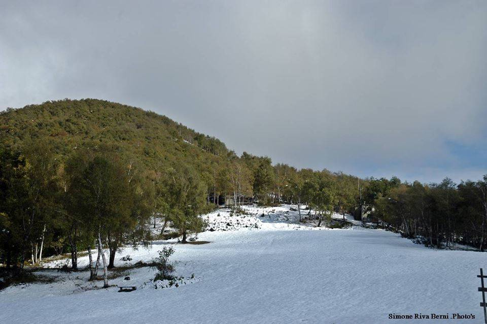 La prima neve alla Forcora