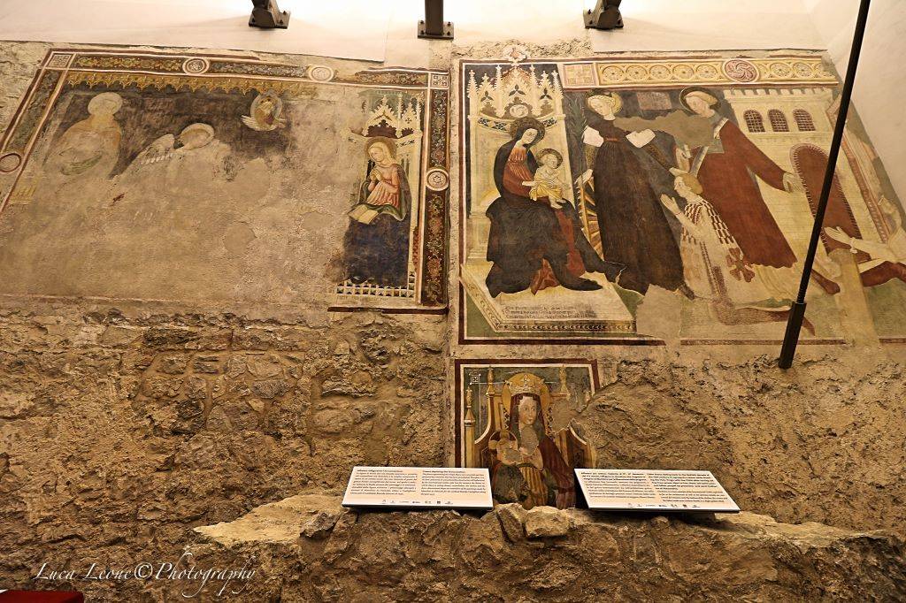 Nella cripta del Sacro Monte