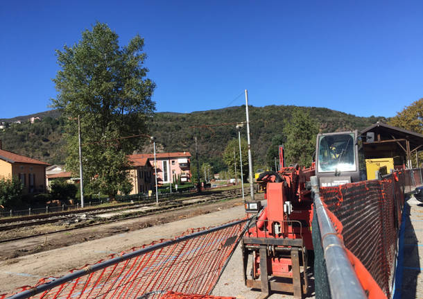 Porto Ceresio - Lavori alla stazione 3 ottobre 2016