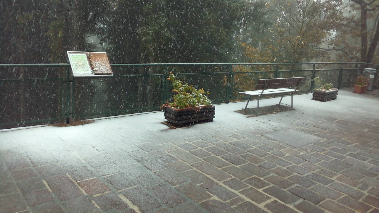 Prima neve al Campo dei Fiori (foto di Artur)