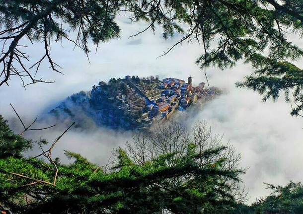 sacro monte panorama nuvole giuseppe marangon