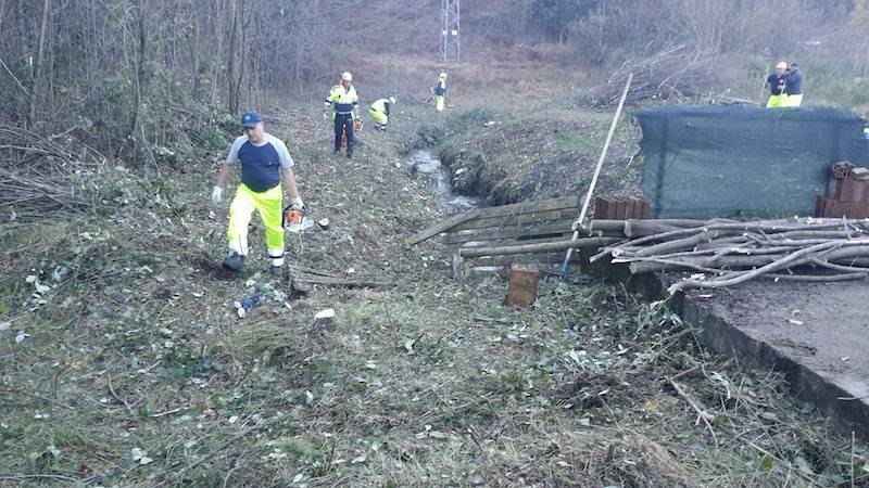 100 volontari di protezione civile in azione