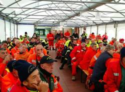 100 volontari di protezione civile in azione