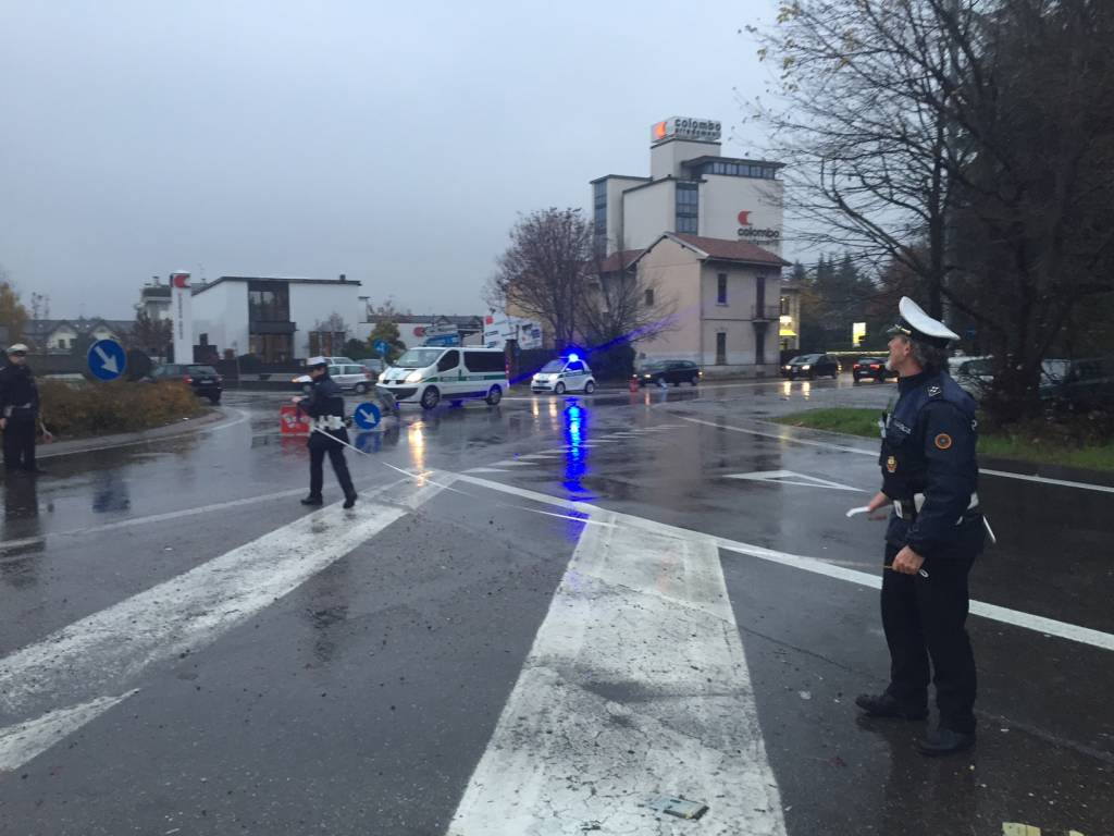Ciclista investita gallarate
