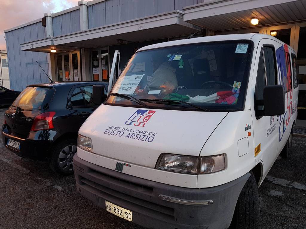 Gli aiuti dei bustocchi ai terremotati di Norcia