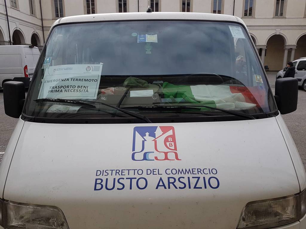 Gli aiuti dei bustocchi ai terremotati di Norcia