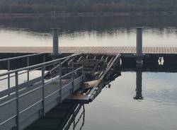 incendio pontile Schiranna novembre 2016