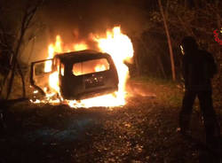 incendio suv samarate