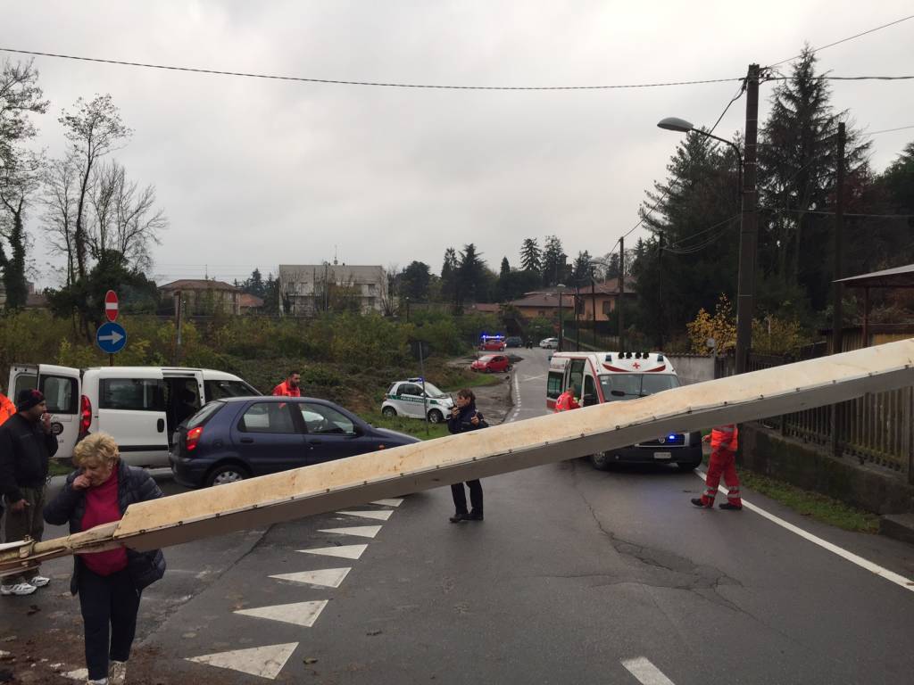 Incidente passaggio a livello Crenna Gallarate 23 novembre 2016