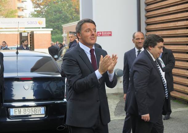 Matteo Renzi alla Yamamay di Gallarate