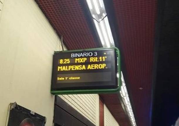 ritardo a malpensa