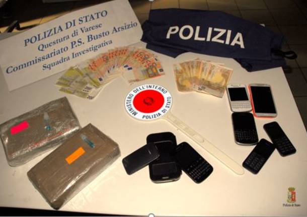 sequestro cocaina polizia busto arsizio