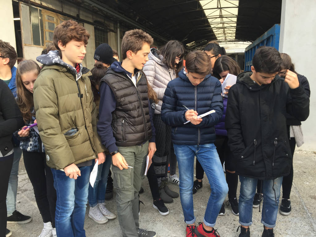 Studenti alla tintoria clerici Gallarate Pmiday